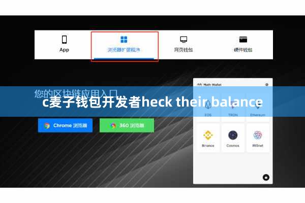 c麦子钱包开发者heck their balance