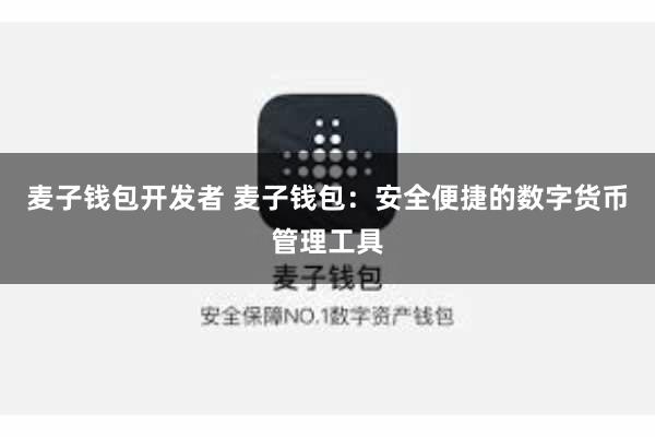 麦子钱包开发者 麦子钱包：安全便捷的数字货币管理工具