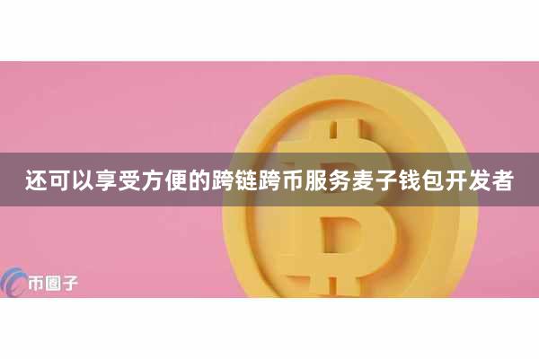 还可以享受方便的跨链跨币服务麦子钱包开发者