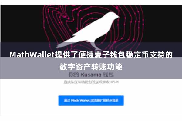 MathWallet提供了便捷麦子钱包稳定币支持的数字资产转账功能
