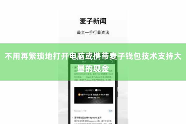 不用再繁琐地打开电脑或携带麦子钱包技术支持大量的现金
